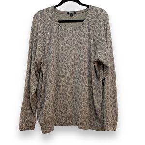 Buffalo David Bitton Purple Animal Print Sweater